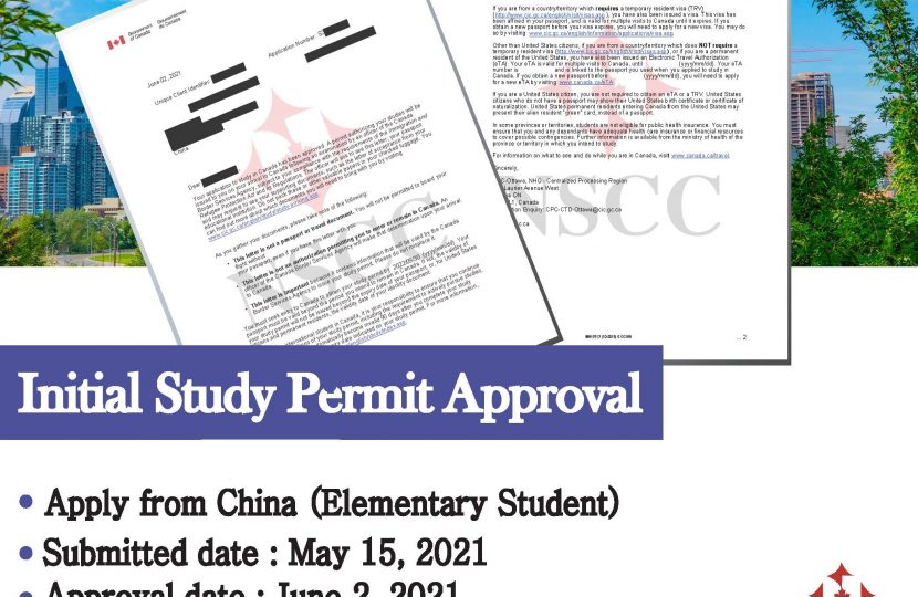 Study Permit Approved – June 2, 2021